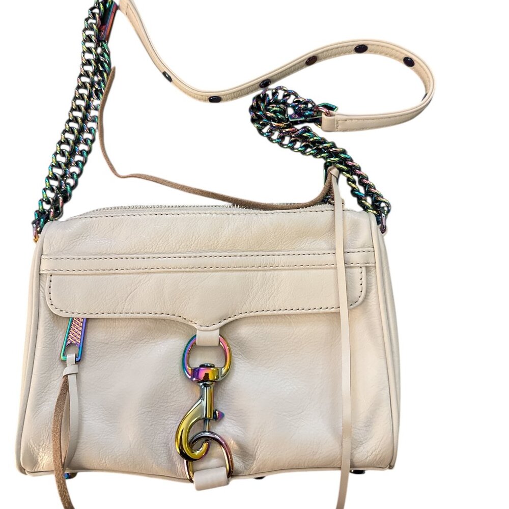 Rebecca Minkoff White Leather Convertible Crossbody